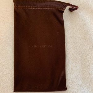 giorgio armani sunglasses pouch🤎